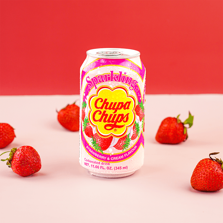 Chupa Chups Sparkling Strawberry Cream Soda